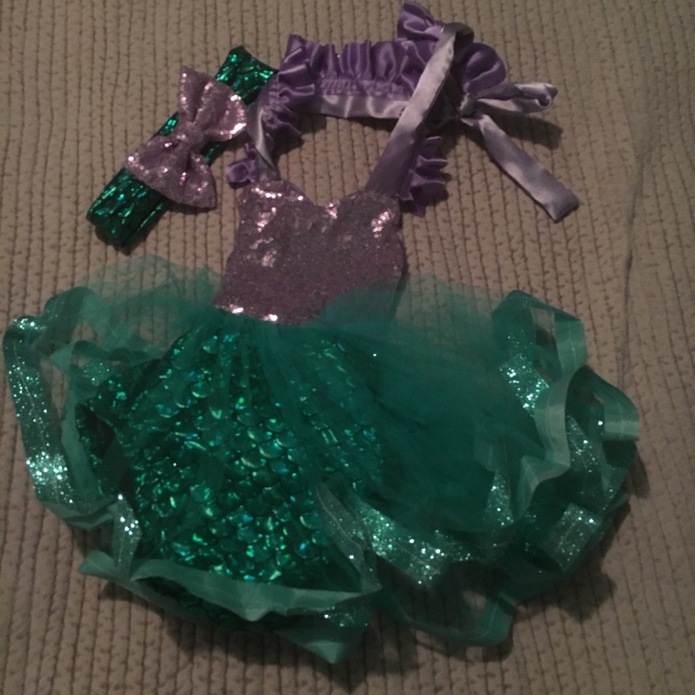 Ariel Disney princess 1st birthday outfit